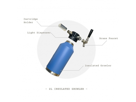 Tireuse à Bière Growler Isotherme de 2L