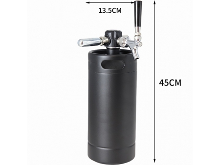 Fût à une paroi de 4L avec Tête de soutirage de CO₂