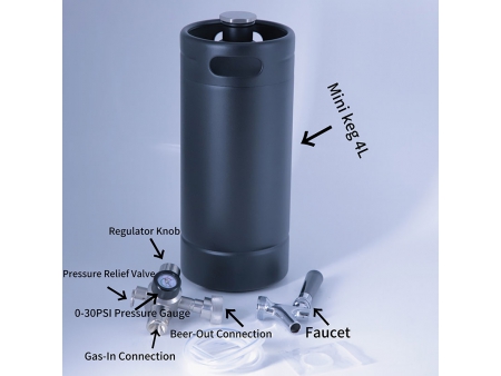 Fût à double paroi de 4L avec tireuse de CO₂