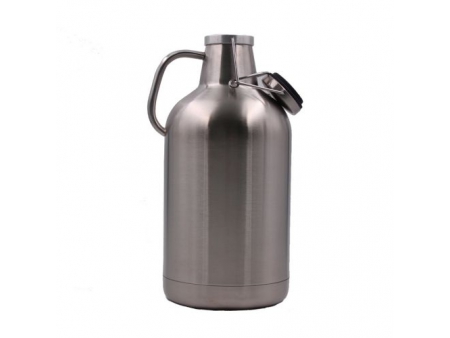 Growler à double paroi isolé sous vide avec bouchon rabattable 3.78L