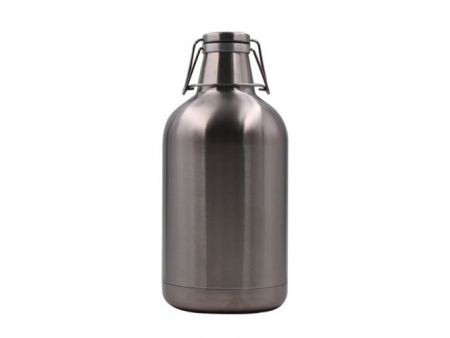 Growler à double paroi isolé sous vide avec bouchon rabattable 3.78L