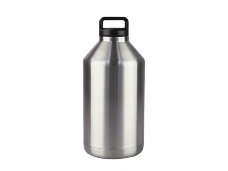 Growler à double paroi et large ouverture avec bouchon à visser 3.8L