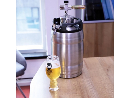 Robinet à bière à couvercle pour soirée / Distributeur de bière en acier inoxydable