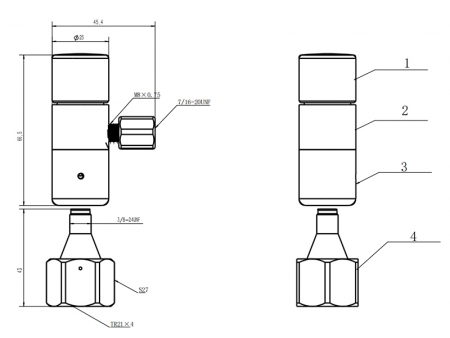 BP15 0 ~ 8PSI Régulateur de CO₂ de distribution de bière pression intelligent, débit jusqu'à 8L / min