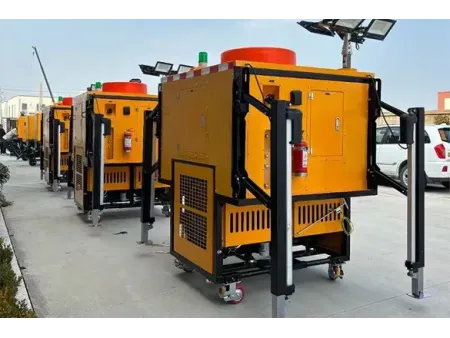 Cabine de drainage mobile à chargement et déchargement automatiques