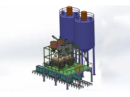 Système d'Alimentation et de Préparation pour les Matières Premières du Béton Léger