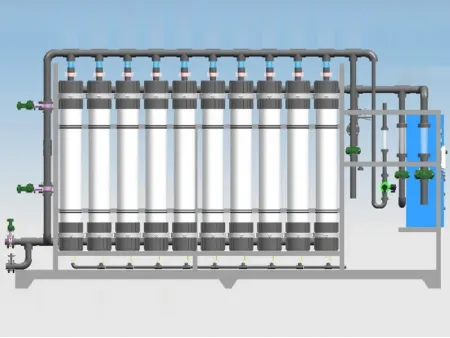 Système d'ultrafiltration en membranes / Système de membranes d'ultrafiltration / Système membranaire d'ultrafiltration