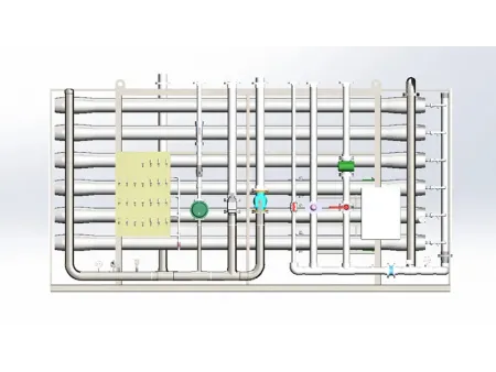 Système de filtration membranaire par nanofiltration / Système de nanofiltration / Unité de nanofiltration