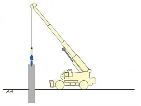 Vibrofonceur à moment variable sans résonance