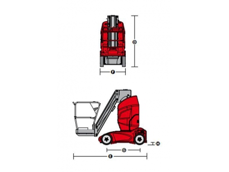 Nacelle à mât vertical, série IMP-J / Nacelle à mât vertical automotrice