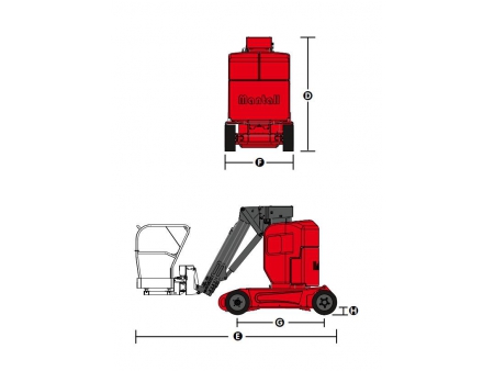 Nacelle à mât vertical, série IMP120J / Nacelle à mât vertical électrique