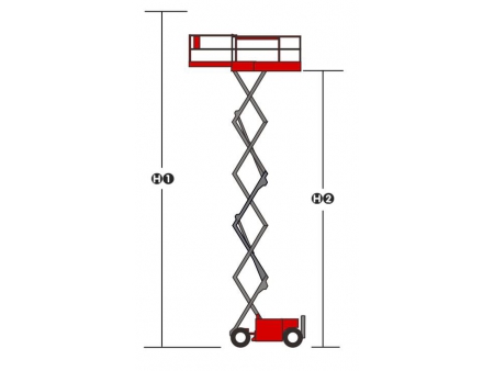 Nacelle ciseaux tout-terrain automotrice, série XDW / Nacelles plateforme ciseaux tout terrain / Elévateur automoteur à ciseaux tout-terrain