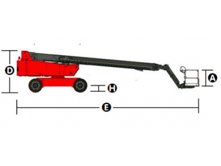 Nacelle automotrice à flèche télescopique, série HT200/HT215J / Nacelle télescopique automotrice