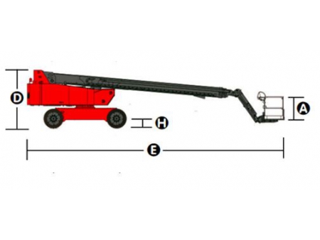 Nacelle automotrice à flèche télescopique, série HT330/HT350J / Flèche télescopique / Nacelle de chantier télescopique