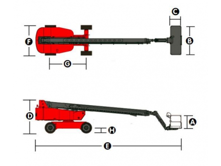 Nacelle automotrice à flèche télescopique, série HT390/HT410J / Plateformes télescopiques