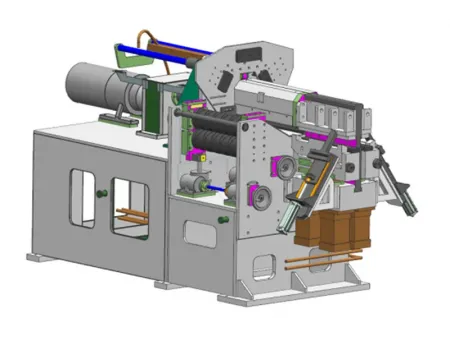 Machine à bobiner pour jantes avec système de chargement automatique