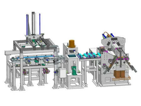 Machine à bobiner pour jantes avec système de chargement automatique