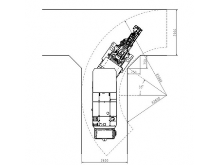 Foreuse hydraulique jumbo, CYTC70B  (pour l’exploitation minière)