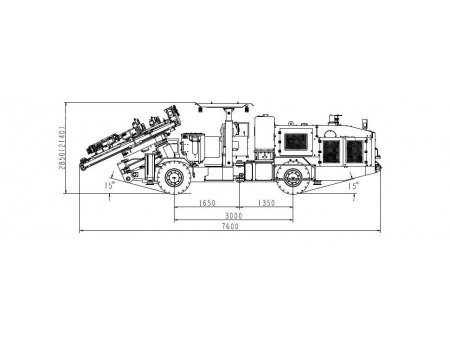 Foreuse hydraulique jumbo, CYTC70C  (pour l'exploitation minière)