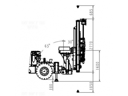 Foreuse hydraulique jumbo, CYTC70C  (pour l'exploitation minière)