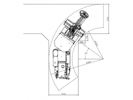 Foreuse hydraulique jumbo, CYTC76  (pour l’exploitation minière)