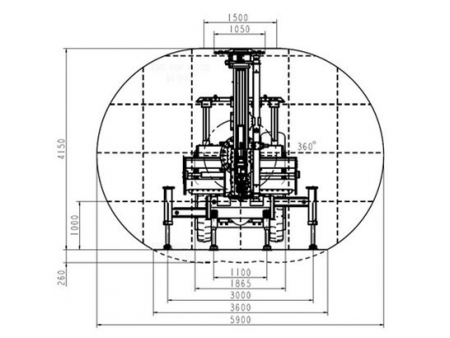 Foreuse hydraulique jumbo, CYTC76  (pour l’exploitation minière)