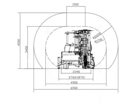 Foreuse hydraulique jumbo avec changeur de tige automatique, CYTC76  (pour l’exploitation minière)