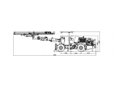 Foreuses hydrauliques jumbo, CYTJ45 (HT81)  (pour tunnels et excavation de cavernes)