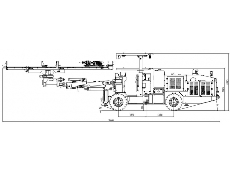 Foreuses hydrauliques jumbo, CYTJ45A (HT82)  (pour tunnels et excavation de cavernes)