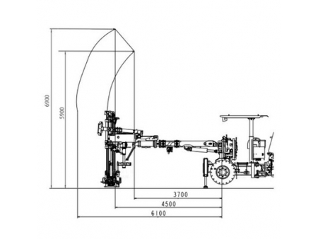 Foreuse hydraulique jumbo de boulonnage, CYTM41/2 (HT91)