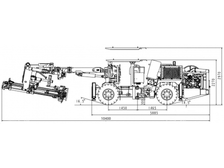 Foreuse hydraulique jumbo de boulonnage, CYTM41/2 (HT92)