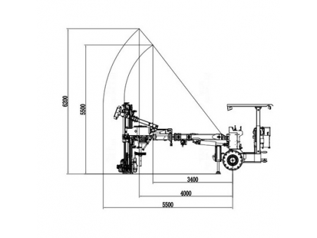 Foreuse hydraulique jumbo de boulonnage, CYTM41/2 (HT92)