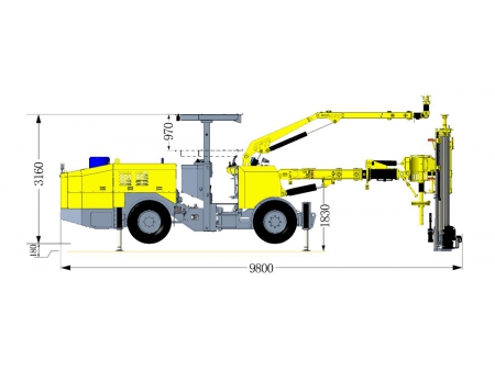 Jumbo hydraulique de boulonnage à deux bras, CYTM41/2