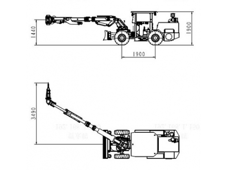 Scaler pour mines souterraines, XMPYT56.5/32  (Machine d’écaillage pour mines)