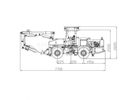 Scaler pour mines souterraines, XMPYT-60/325  (Machine d’écaillage pour mines)