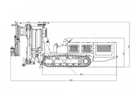 Jumbo hydraulique de boulonnage, CMM2-33  (pour mine de charbon)