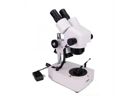 Microscope pour la gemmologie avec bras vertical