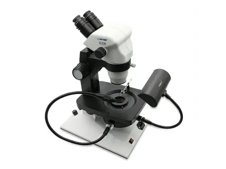 Microscope pour la gemmologie  (incliné 0-45°)