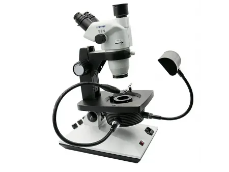 Microscope pour la gemmologie  (incliné 0-45°)