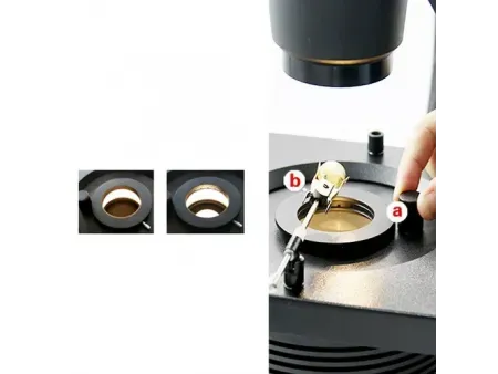Microscope pour la gemmologie  (incliné 0-45°)