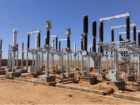 Sous-station électrique / Poste de transformation hydroélectrique / Poste électrique