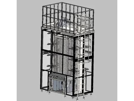 Accumulateur vertical de verre