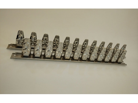 Moule à sucettes glacées en acier inoxydable pour machine à crème glacée Vitaline à 12 cavités