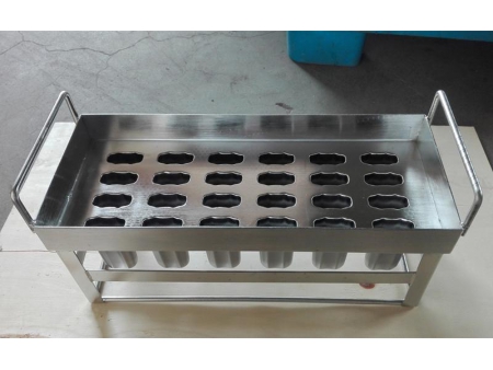 Moule manuel 4×6 en acier inoxydable pour équipement de crème glacée