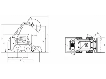 Chargeuse compacte sur pneus JC100