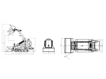 Mini chargeuse compacte sur chenilles LY850