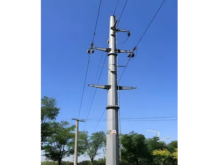 Pylône monotube de transmission d’énergie