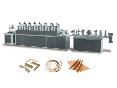 Machine de production de cornières de protection en carton