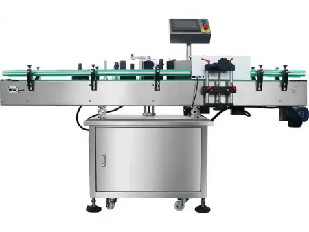 Étiqueteuse automatique de bouteilles rondes