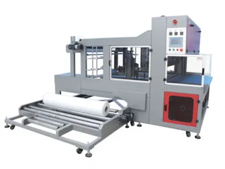 Machine automatique de suremballage rétractable avec soudure quatre côtés